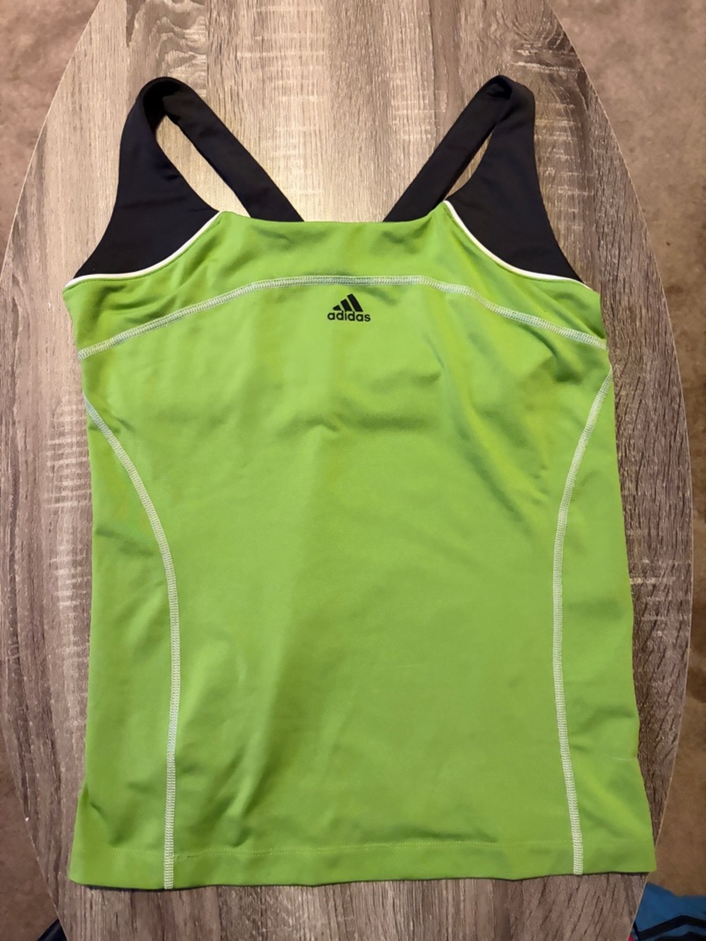 adidas Green and Black Women's Sports Tank